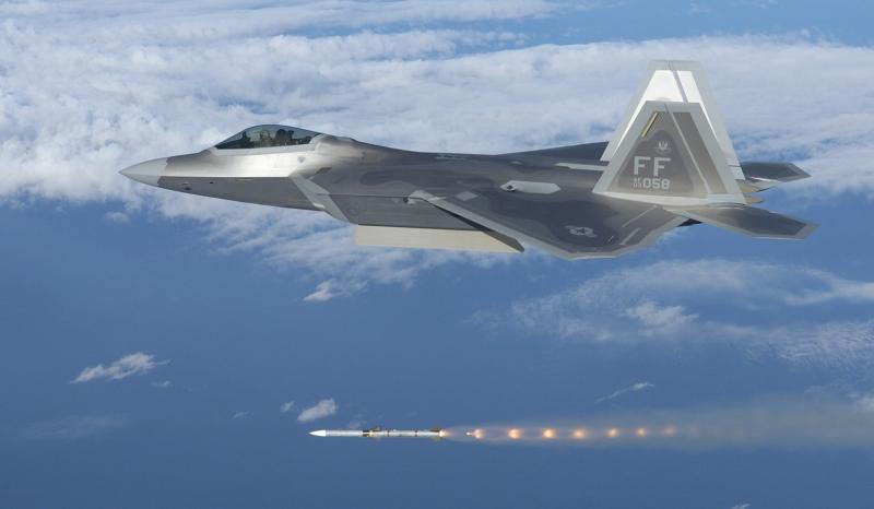 Illustration for article titled Why It's Sad That The F-22 Just Fired Its First Guided AIM-9X Sidewinder